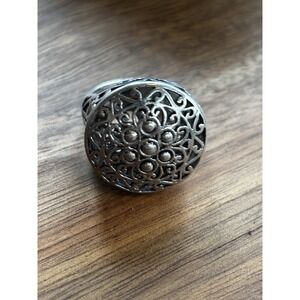 Sterling Silver Disc Ring Size 8 CFJ